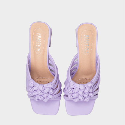 Helena Knot Heel Sandalia Mule De Tacîn Para Mujer